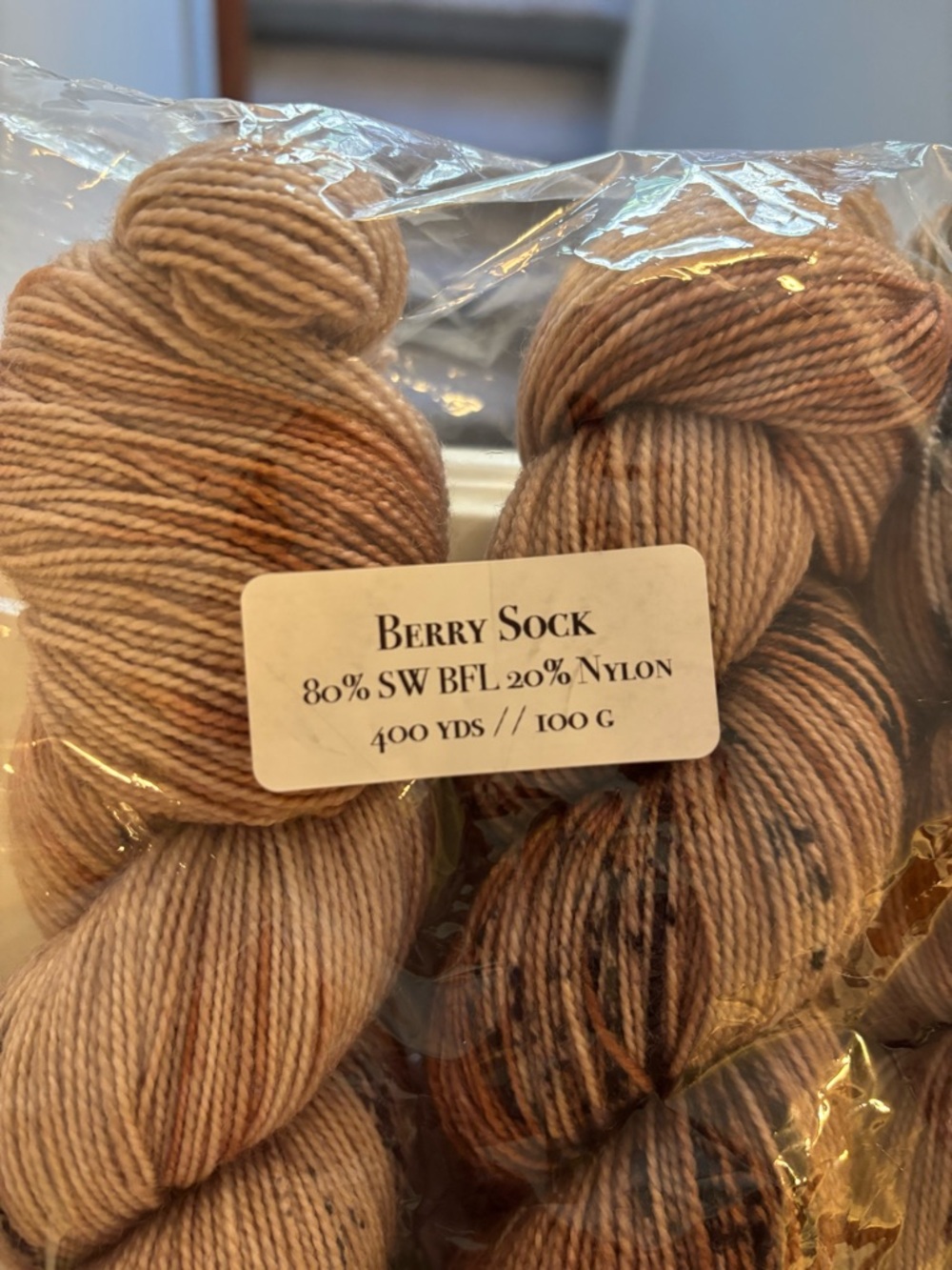 Woolberry Yarn- Berry Sock 80/20 4 skeins - Picture 3 of 3